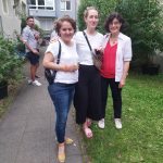 Aus dem OV Innenstadt-Nord (v. li.): Marcellinus Weiß und Canan Dogan (Co-Vorsitzende des OV-Innenstadt-Nord), Vorstandsmitglied Anna Wohlt und KölnSPD-Co-Vorsitzende Claudia Walther